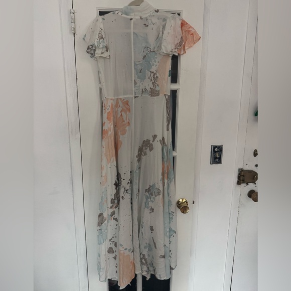 Raga Head in the Clouds Wrap Dress in Blue/White Multicolor XS - Picture 4 of 5